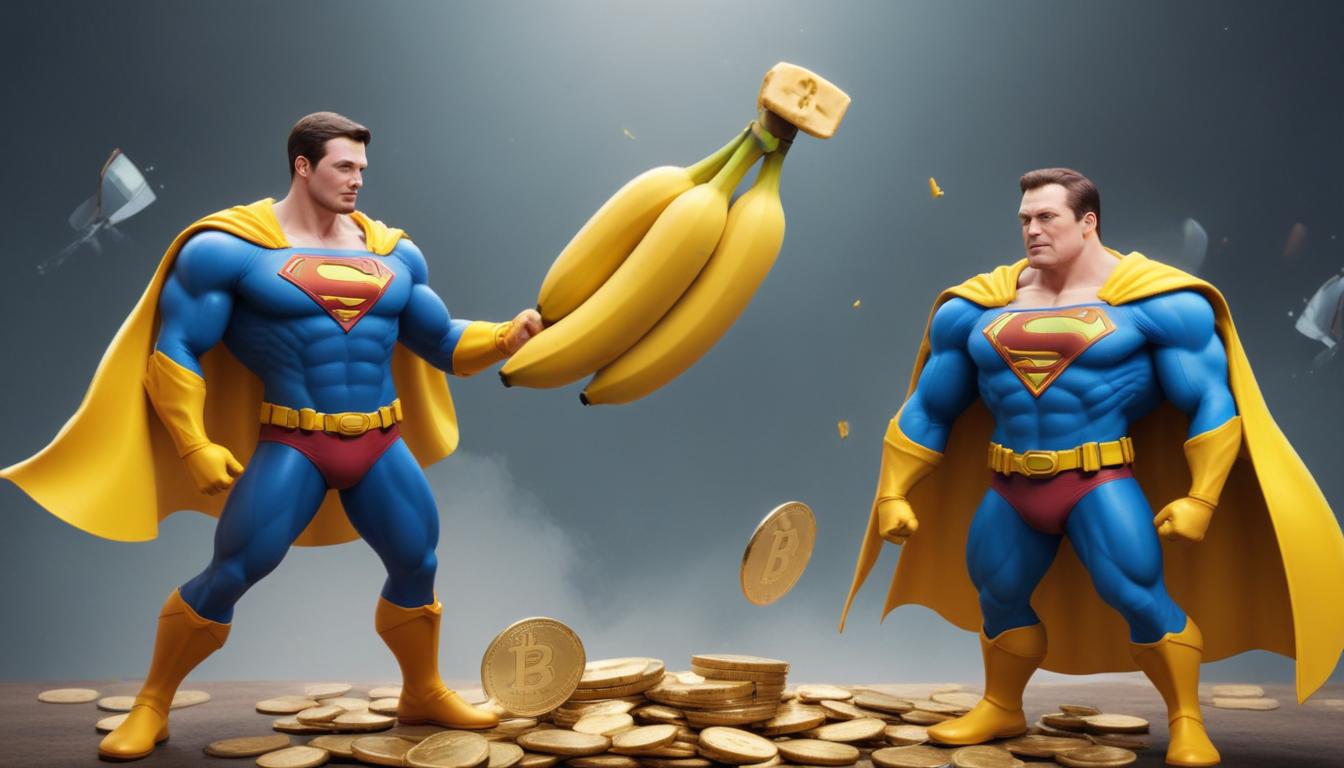 CaptainBNB vs. Banana for Scale: Who Wins the BNB Chain Meme Coin War? 🍌🦸 | Cryptodamus.io